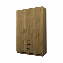 Шкаф ЭКОН распашной 3-х дверный с 3-мя ящиками